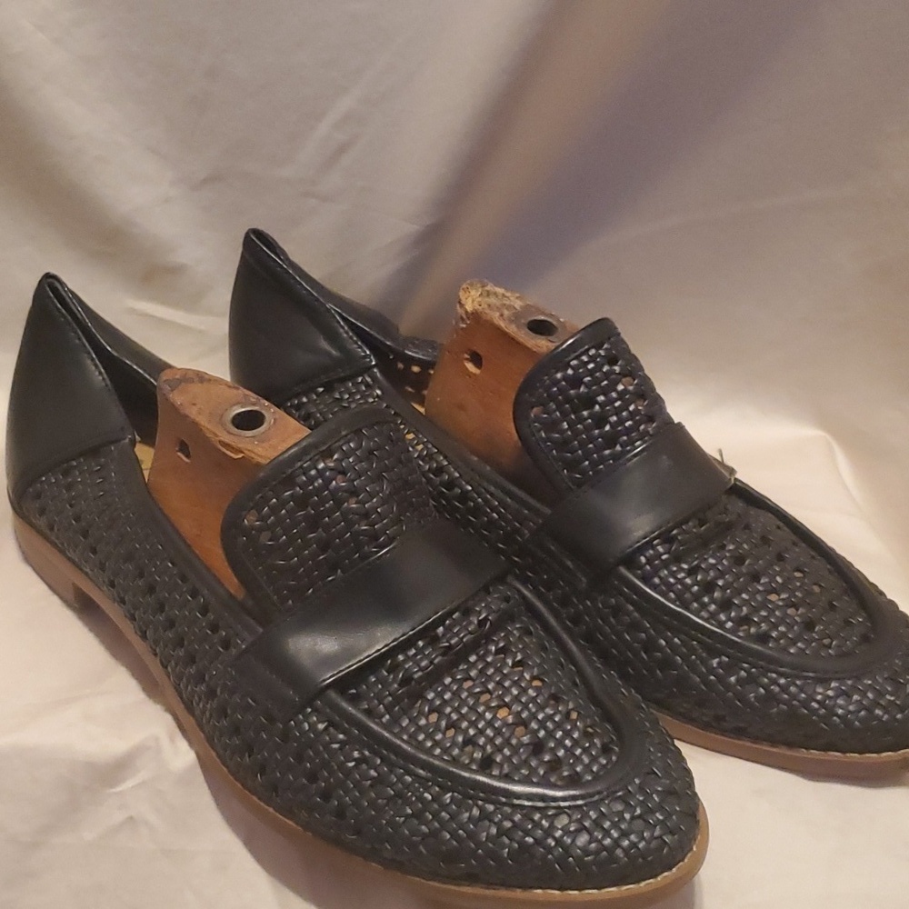 Franco Sarto Vegan Lace Loafers SZ 8.5
